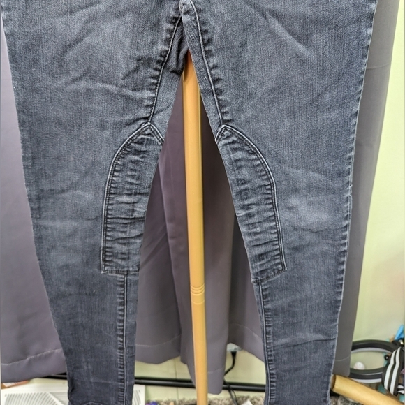 Wax Biker Style Skinny Jeans Sz 3 - Picture 4 of 11